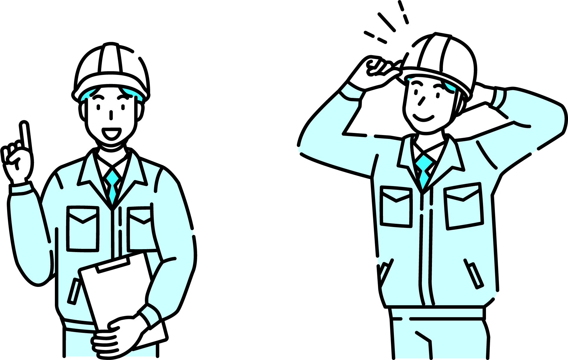 建設業作業員のイラスト